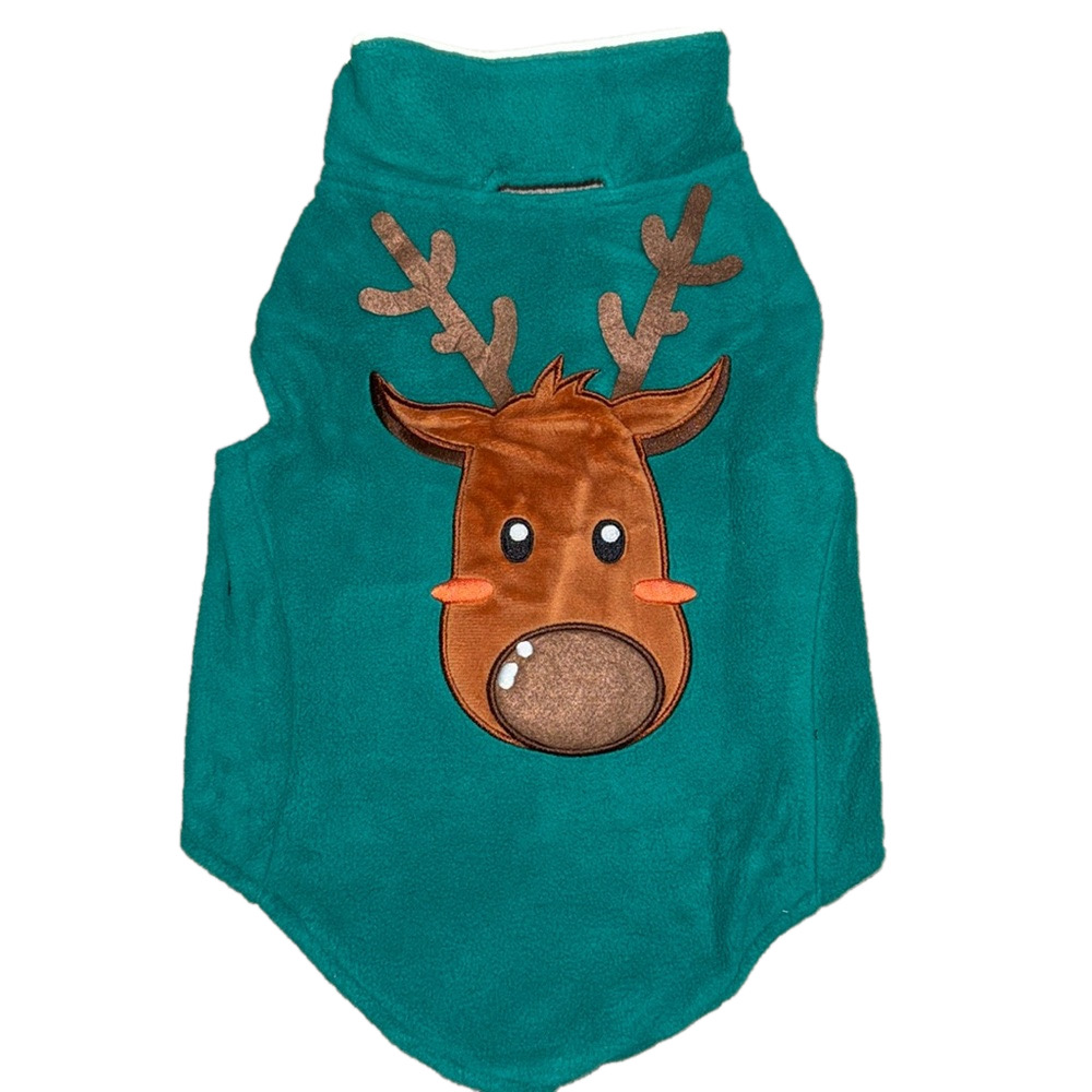 REVERSIBLE Fleece Christmas Halloween Dog Jacket (M or XL available) NWOT